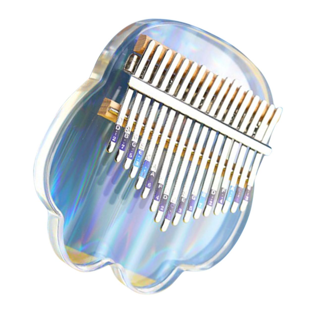 Kalimba Strumento Musicale 17 Tasti Acrilico Pianoforte A Pollice Per Principianti Dito Forniture Musicali Leggero Portatile