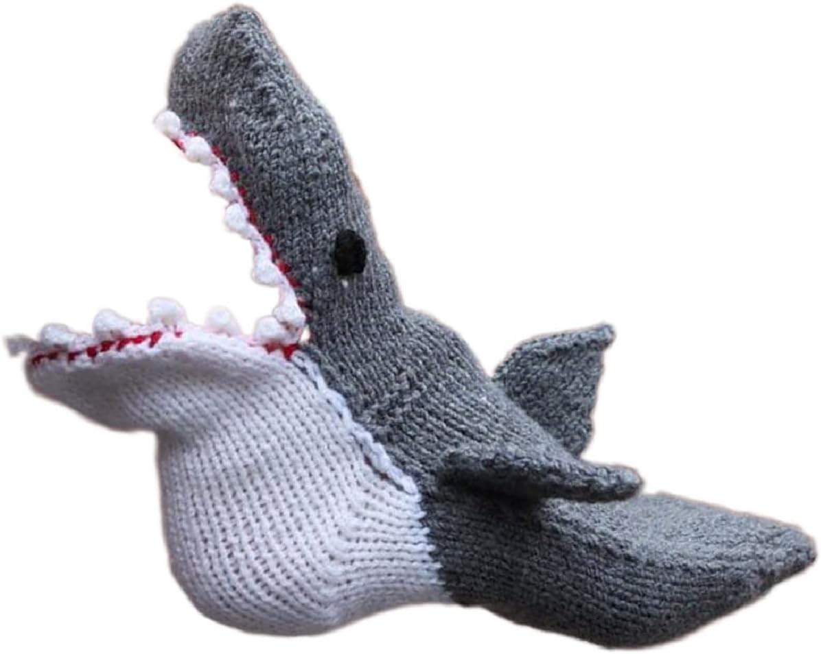 Honganda Funny Animal Socks for Women - Novelty Alligator & Shark 3D Knit Socks for Christmas