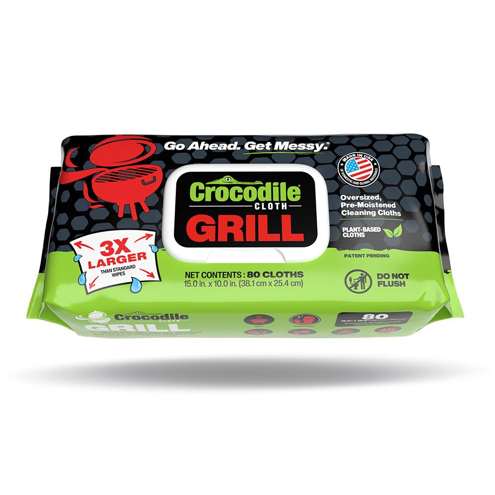Photo 1 of Crocodile Cloth Grill Cleaning Wipes, 80 Count
