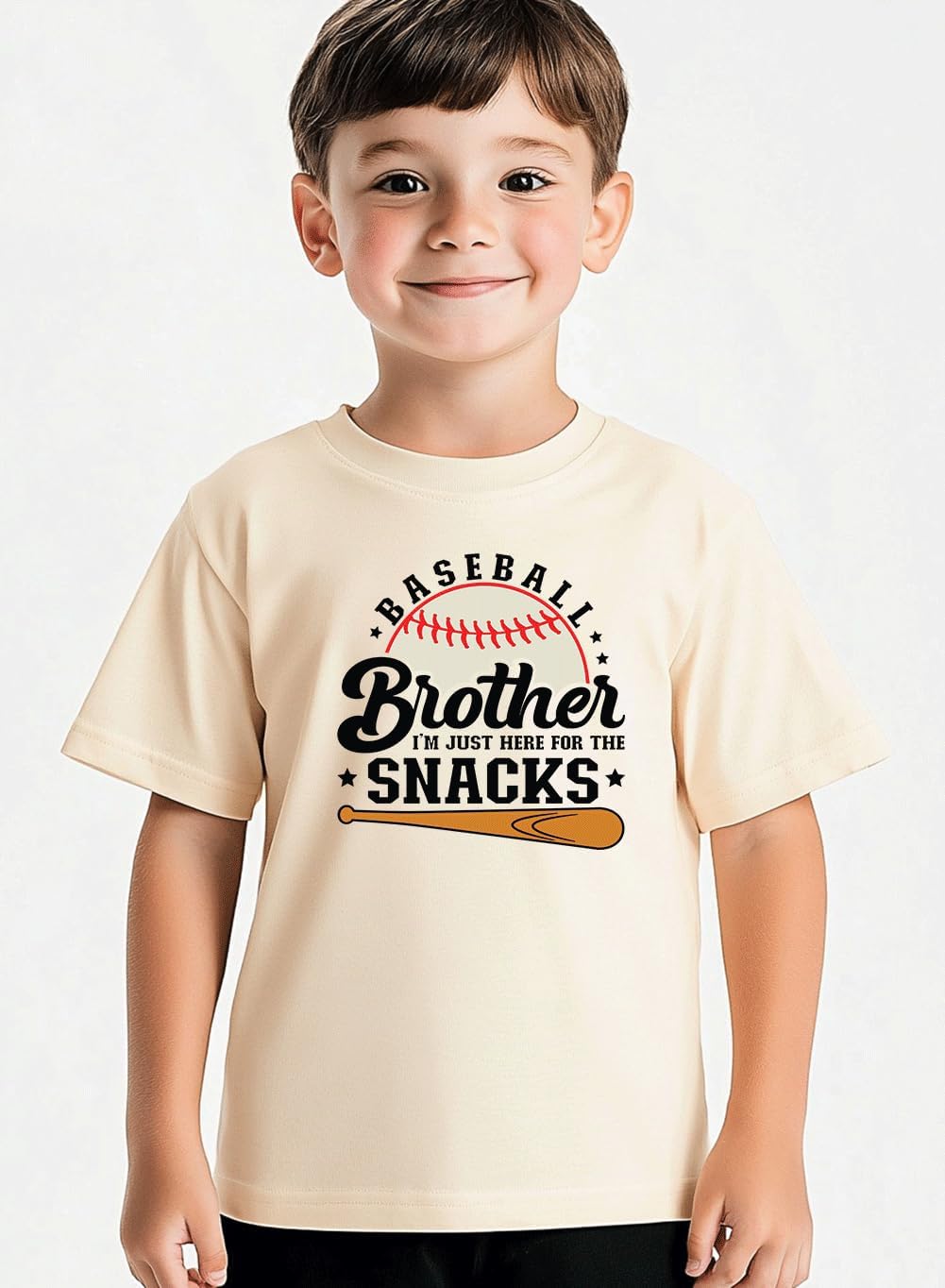 Baseball Shirt for Toddler Boys Funny Baseball Brother T-Shirt Kids Summer Baseball Lover Short Sleeve Cotton Top - Image 9