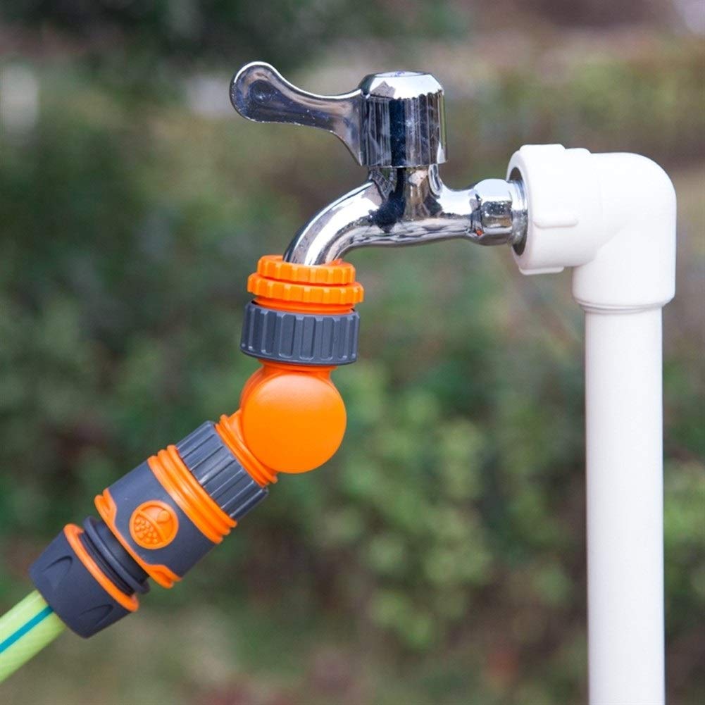 Connettore rapido per valvola di irrigazione da giardino pieghevole Raccordi per tubi flessibili a rotazione libera splitter Separatore del rubinetto dell'acqua Connettore per l'acqua di irri