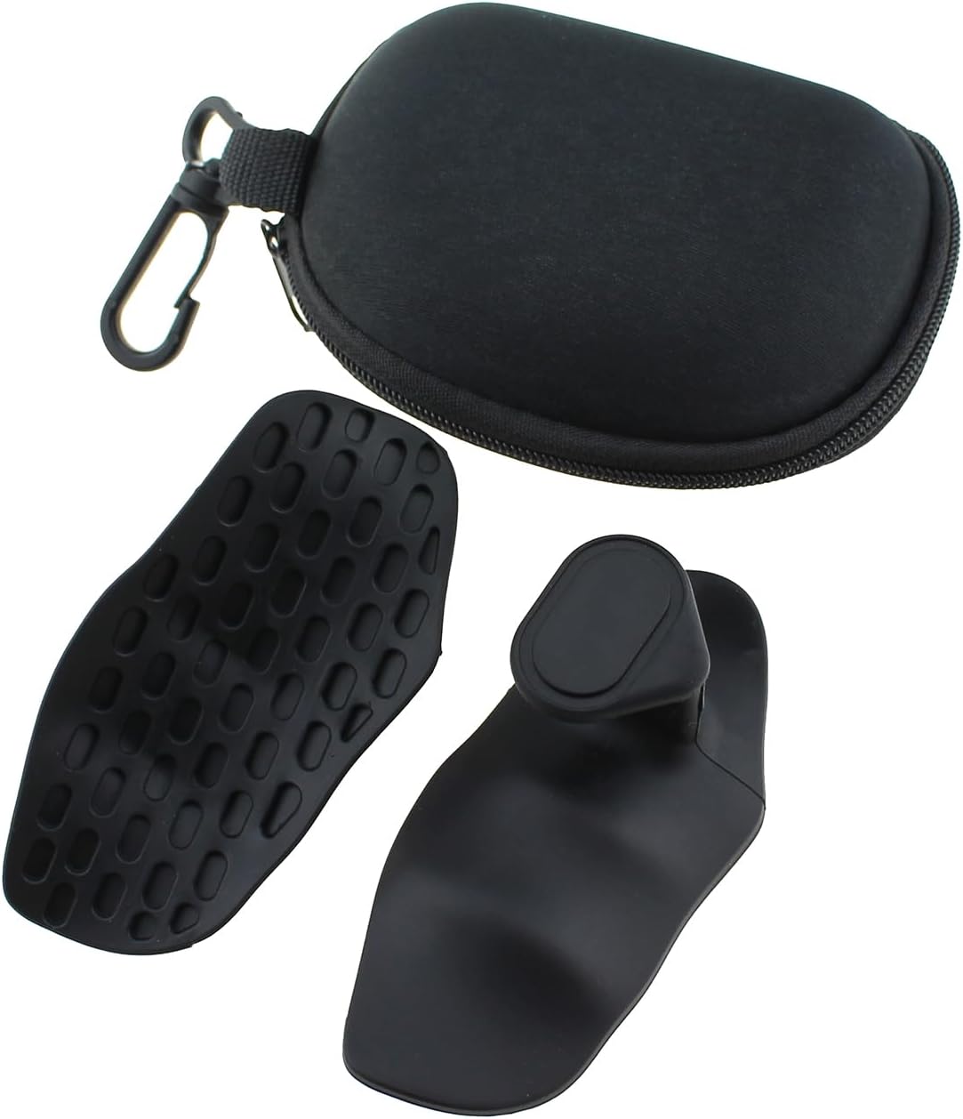 RLECS 2PCS 9.5×4.5×3.5cm Black Anti Slip Fitness Grip Set Dumbbell Weightlifting Silicone Palm Protector Hand Protection Gloves Suitable for Battle Rope Training