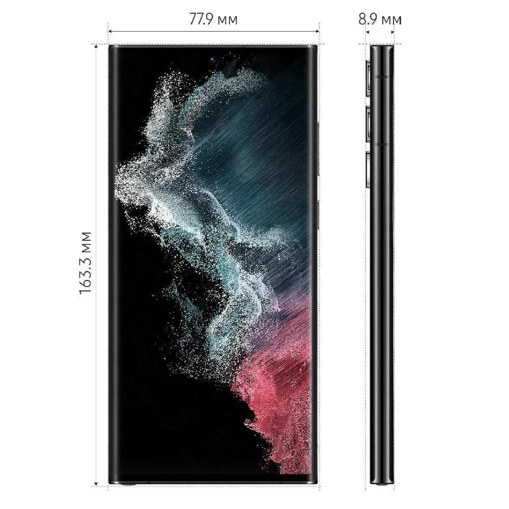 SAMSUNG Galaxy S22 Ultra 5G 128GB, Phantom Black