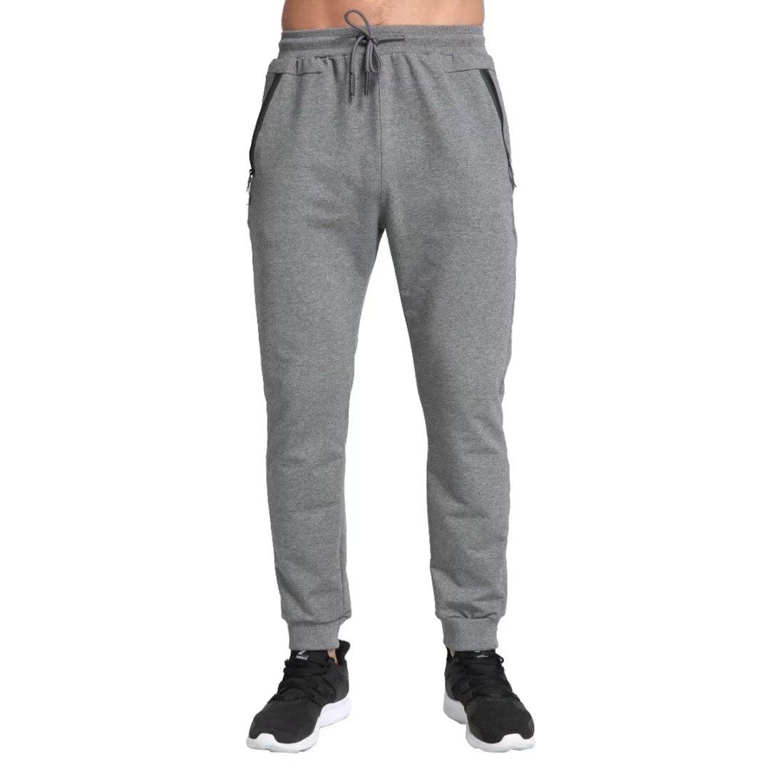 Men's Lightweight Joggers Casual Slim Sweatpants Track Pants with Zipper Pockets