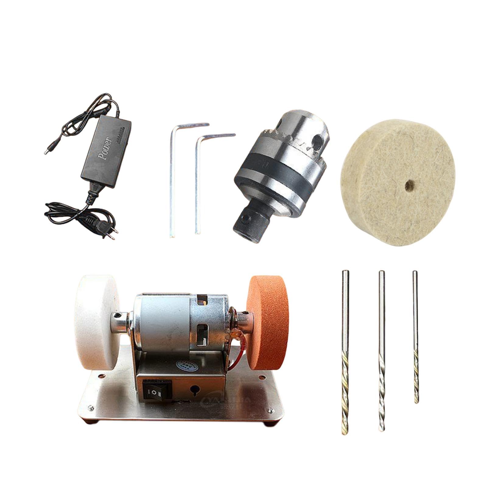 Mini Bench Grinder Craft Polisher for Metal Working Edg | Mini Bench Grinder Craft Polisher for Metal Working Edge Polishing Style D Stainless Steel-picture-15