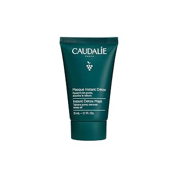 Caudalie قناع التخلص الفوري من السموم مسام التقليل - يزيل بشكل واضح الزهم الزائد ويشد المسام بشكل واضح في أقل من 10 دقائق