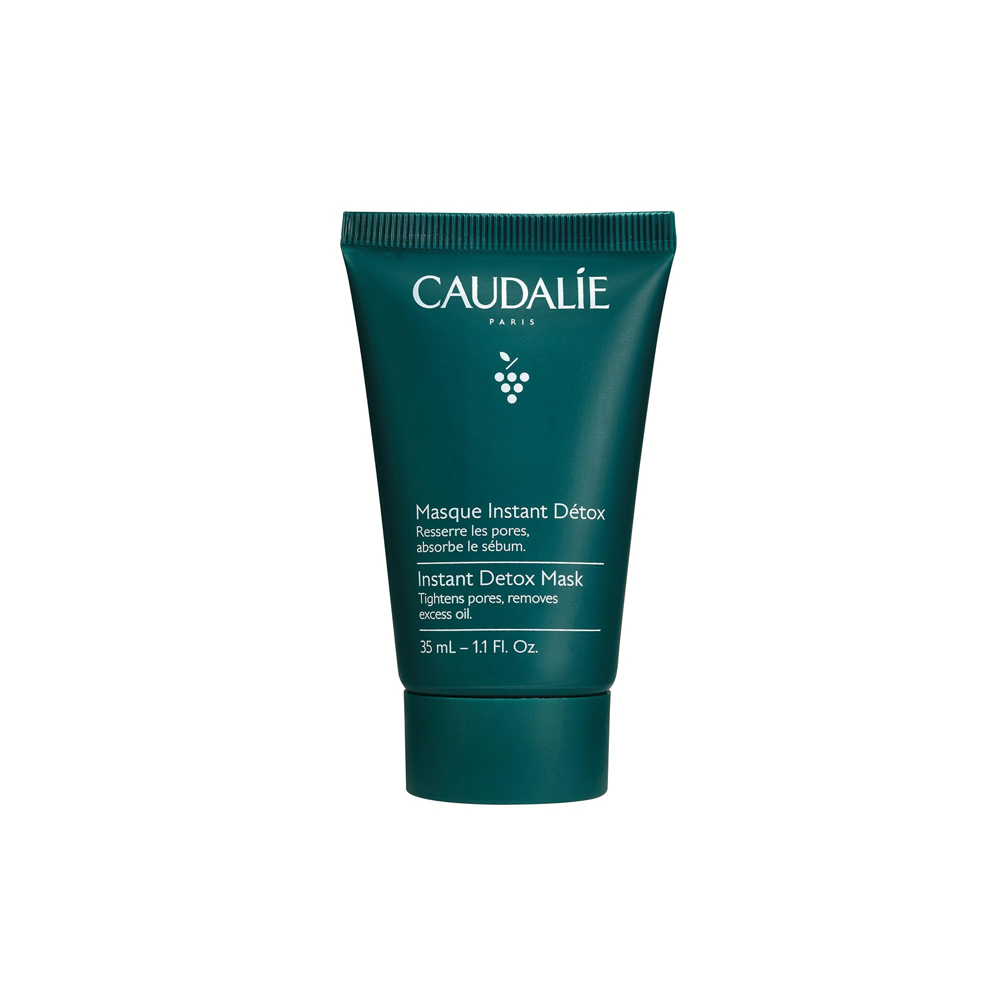 Caudalie Instant Detox Mask Pore Minimizing - Visibly Eliminates Excess Sebum and Visibly Tightens Pores in as Little as 10 Minutes