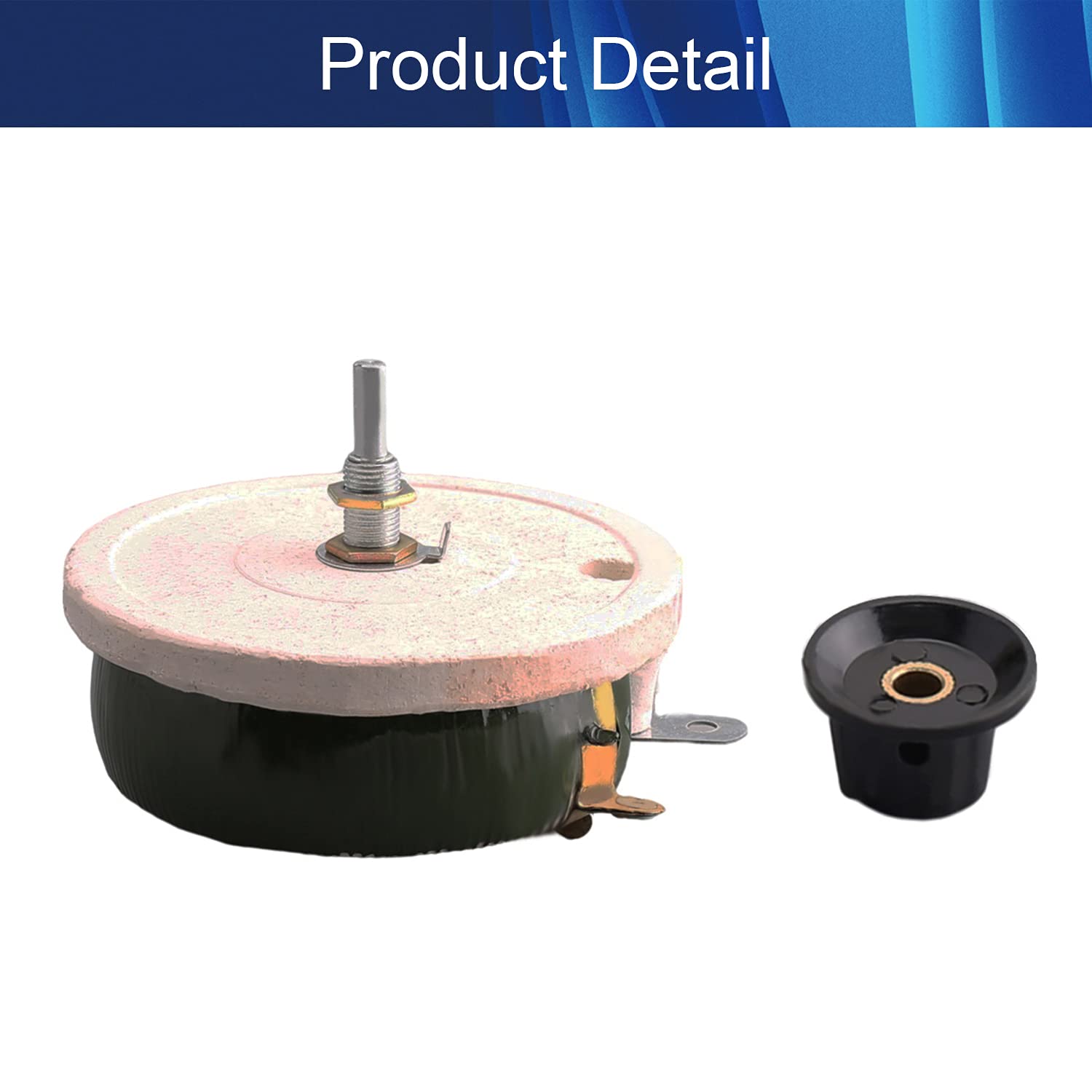 150W 30 Ohm Reostato Interruptor Bobinado Potenciómetro Resistencia variable con perilla 1PCS