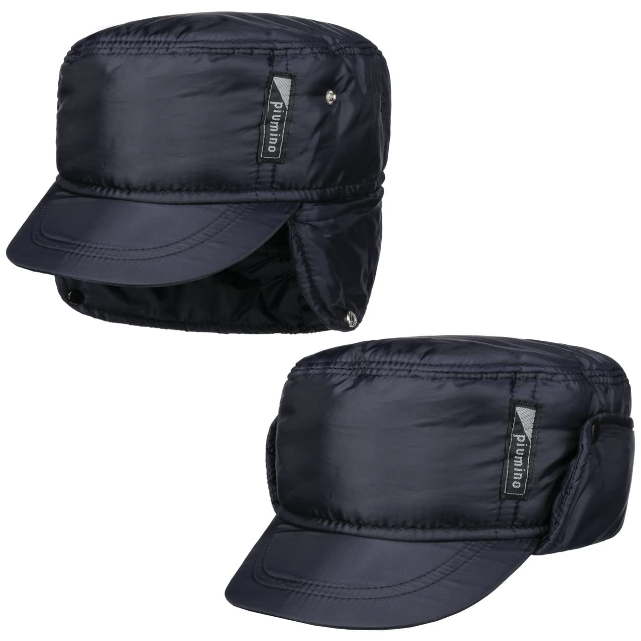 Lipodo Navy Piumino Army Cap With Ear Flaps By