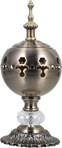 Miniatura 1 de Hemoton Soporte para quemador de incienso árabe para Bakhoor Oud Varillas de incienso de hierro, quemador de incienso para decoración del hogar