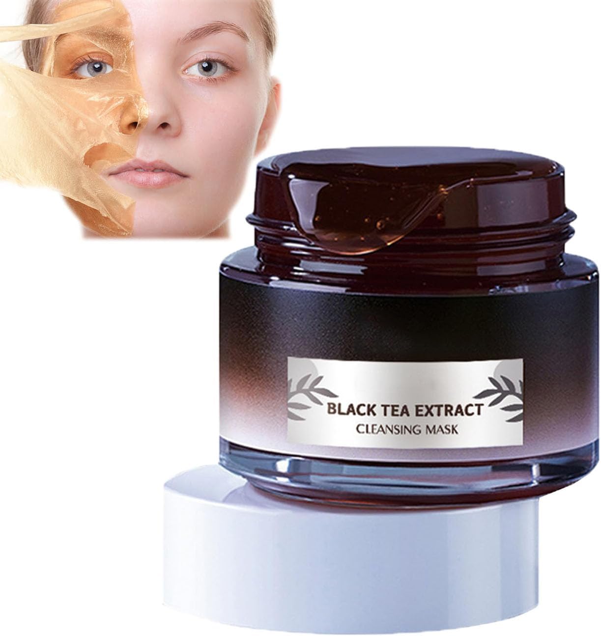 Masque au thé noir – Masque au thé noir, masque peeling au thé noir, masque nettoyant au thé noir, masque peeling au thé noir (1pcs)