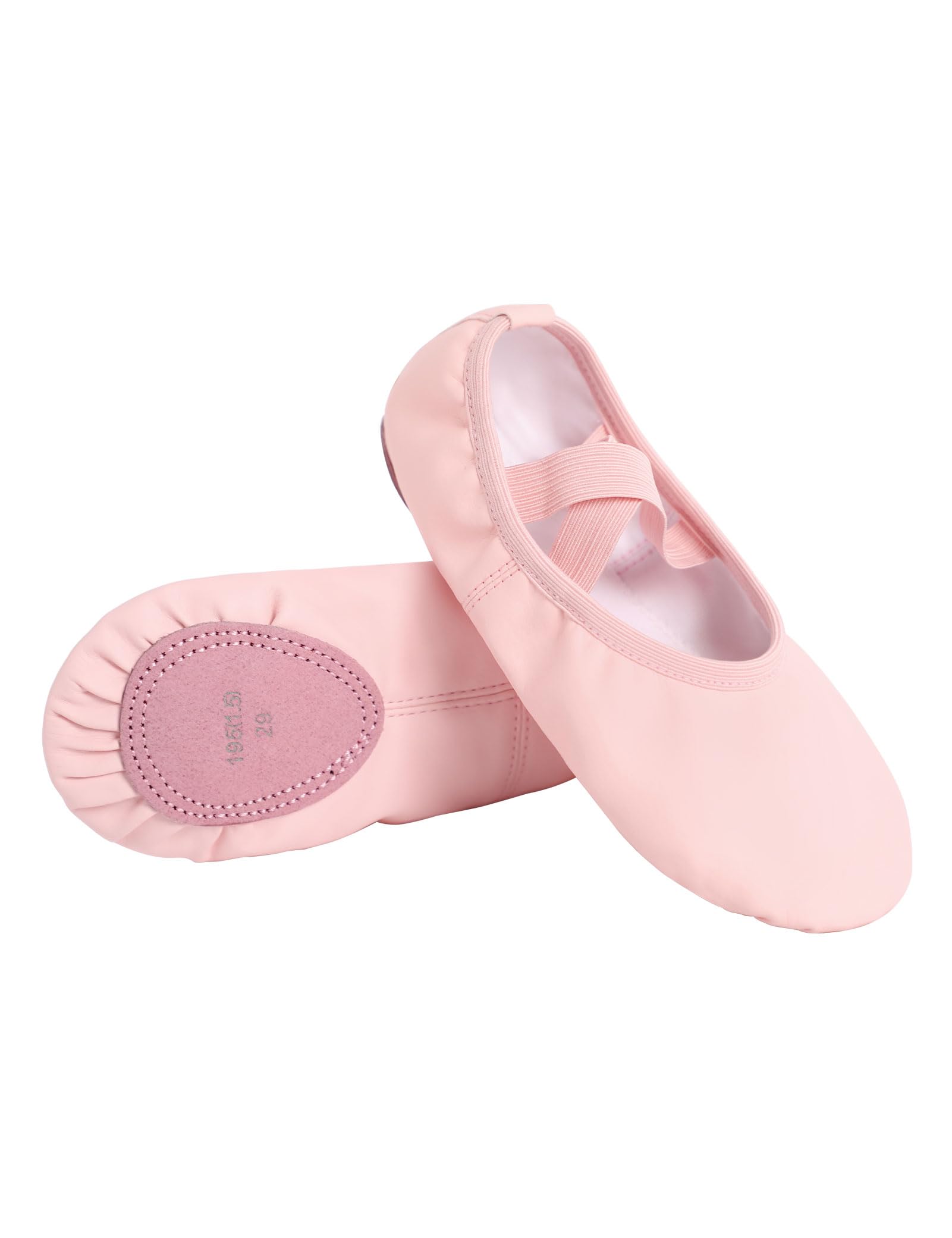 Phoeswan Ballet Shoes for Girls, PU Leather Girls Dance Slippers for Toddler/Little Kid/Big Kid