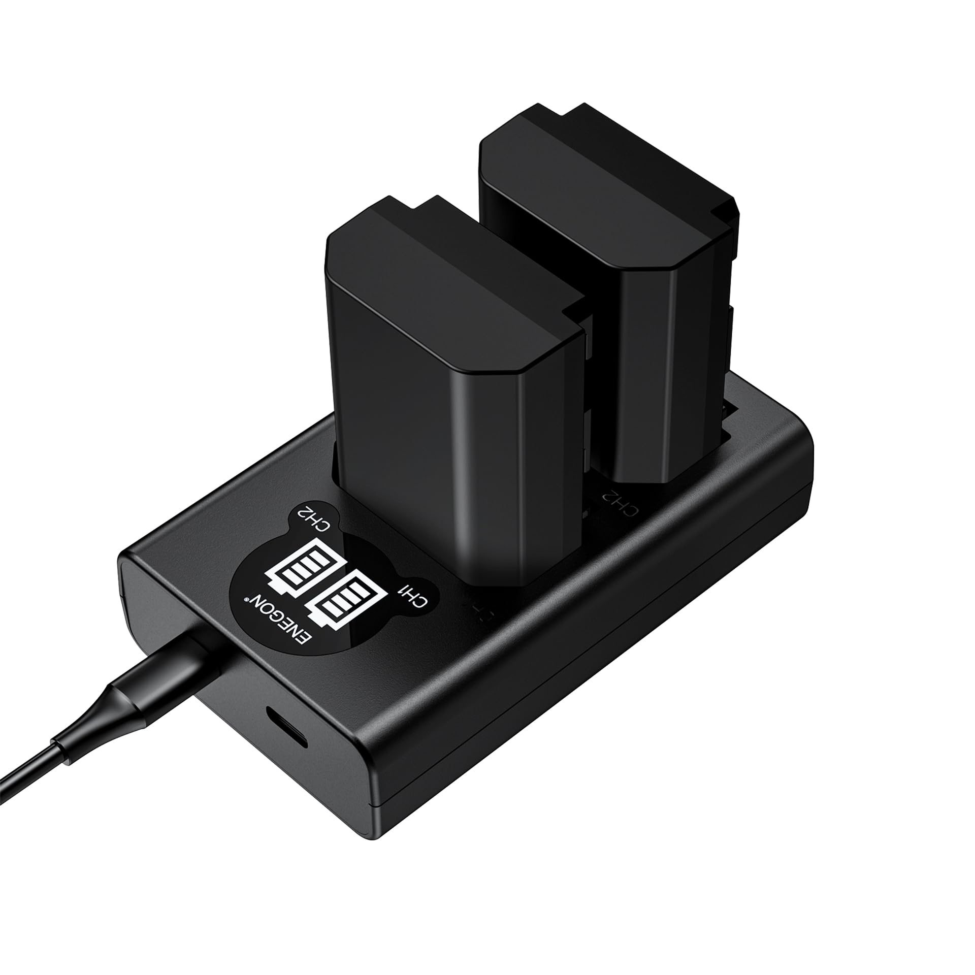 ENEGON Vervangende Batterij  2-pack  En Slimme LED Dubbele Oplader Voor Sony Np Fz100 En Sony Alpha 9 Sony A9 Sony Alpha 9r S Aanbieding 42959764