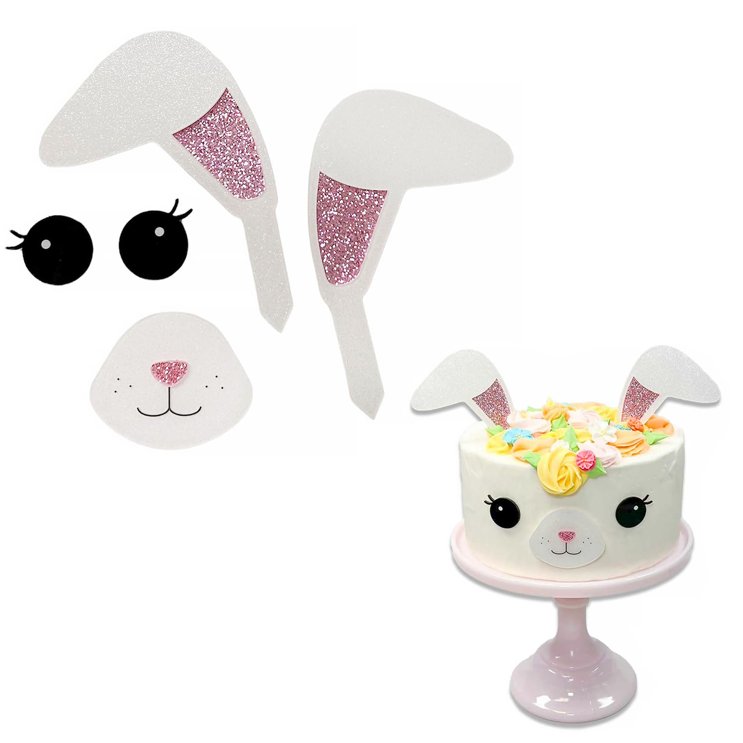 Easter Bunny Face Cake Decorating Kit