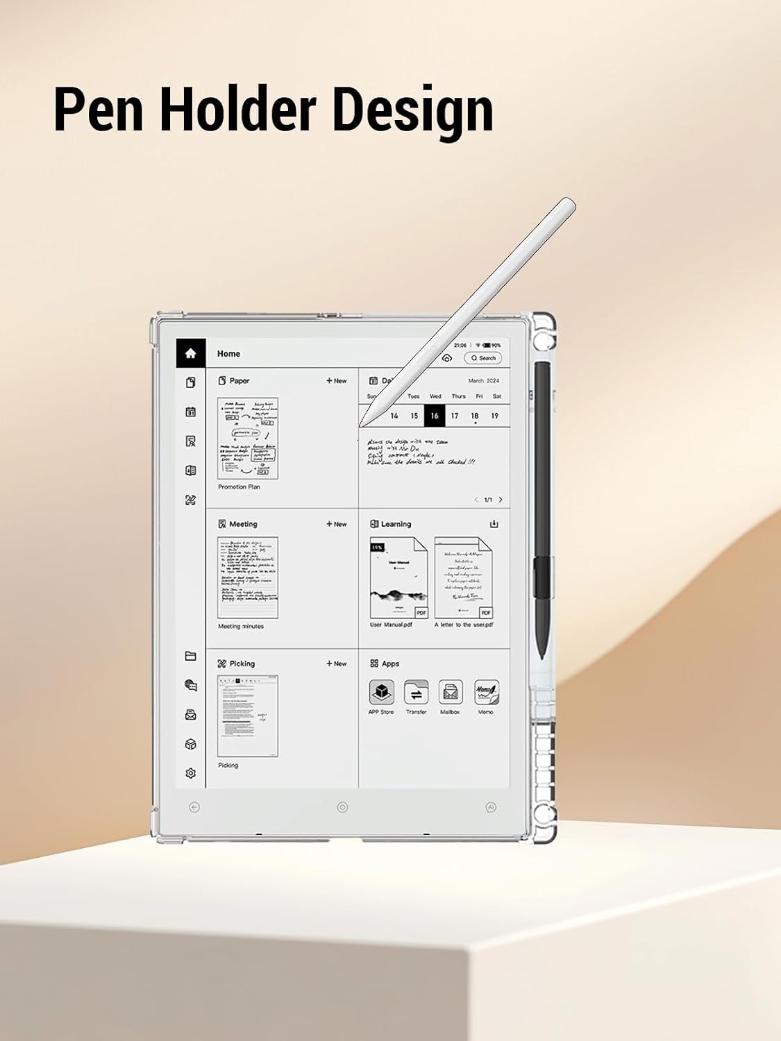 Clear Case for Viwoods AiPaper Mini Tablet 8.2 Inch image 4