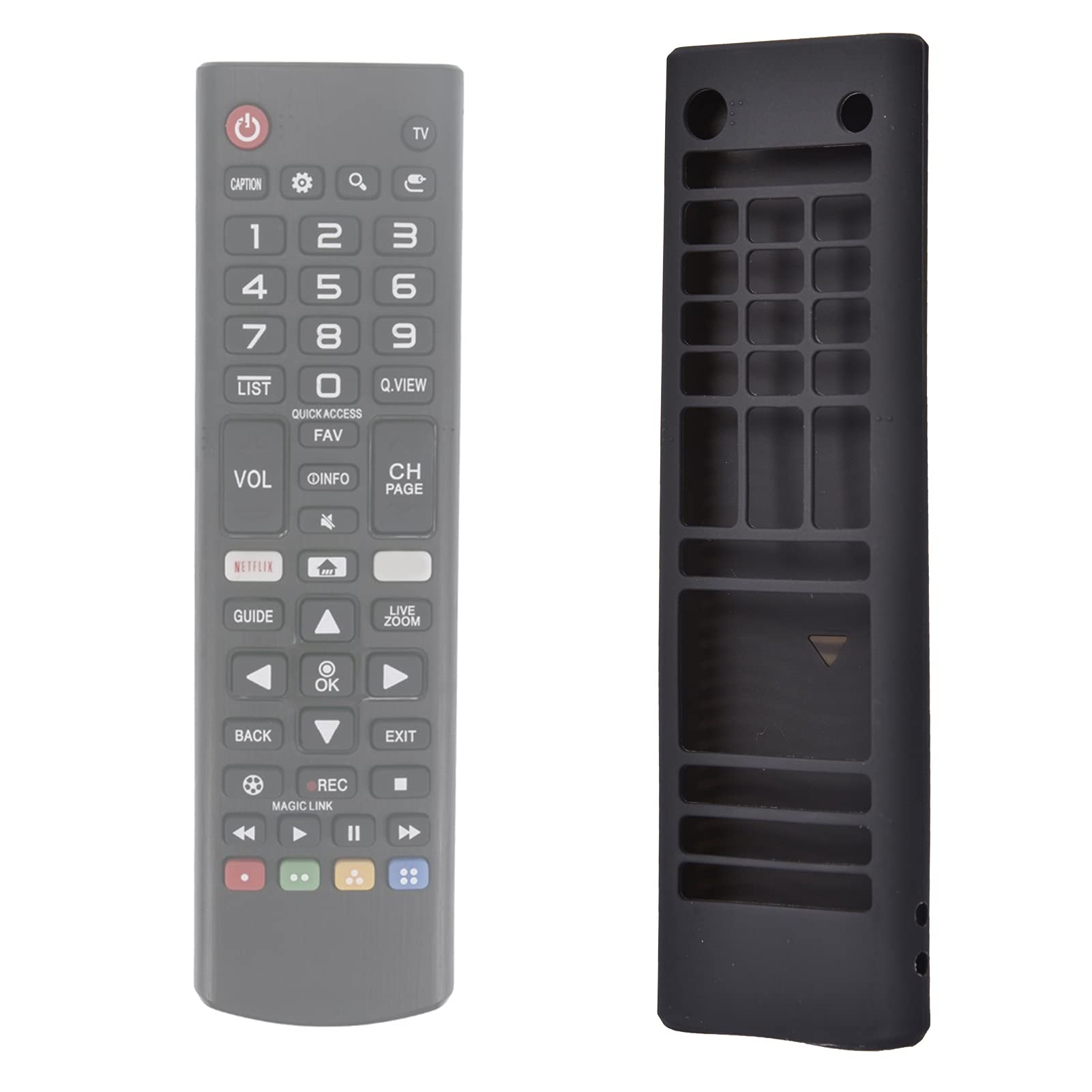Caja de Silicona para LG TV Caja remota de la Cubierta de la Cubierta Protectora para LG AKB75095307, AKB74915305, AKB7537560 Inteligente TELEVISOR Remoto (Color : Luminous Green)