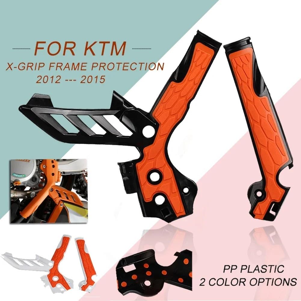 protezione disco freno Misura Per KTM XCW XCFW SX SXF EXCF 2011-2016 125 150 250 350-500 Telaio Della Moto Guardie Motocross di Protezione copertura Copri-pinza freno moto(Orange Black)