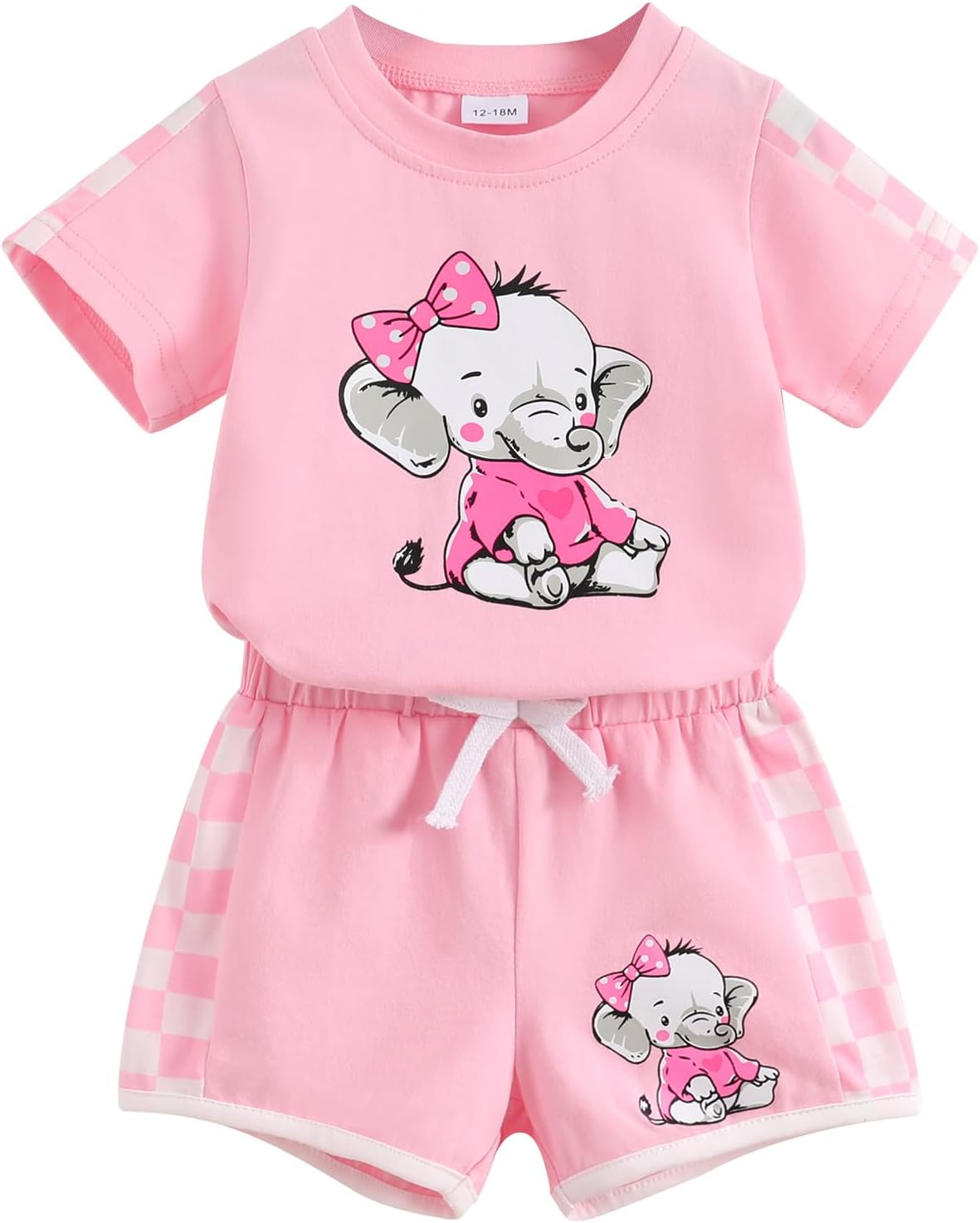 YOUNGER TREE Toddler Infant Baby Girls Summer Outfits Leopard Print Short Sleeve Pocket T-Shirt Tops Pants Clothes Sets