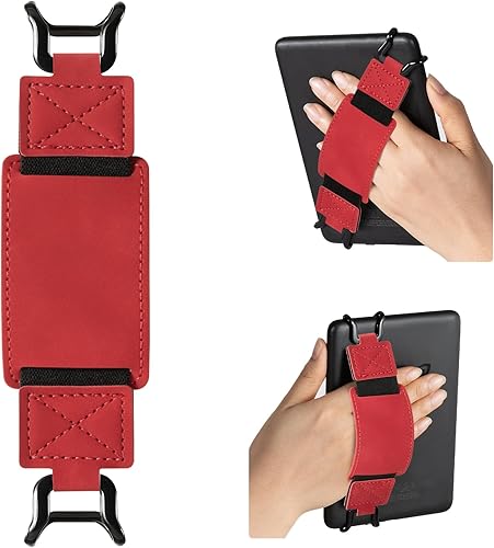 Miniatura 36 de CoBak Correa de Mano Segura para Kindle y Tabletas - Soporte de Agarre para Dedos Versátil y Ligero para Kindle/Kobo/Voyaga/Lenovo/Sony E-Book Oro