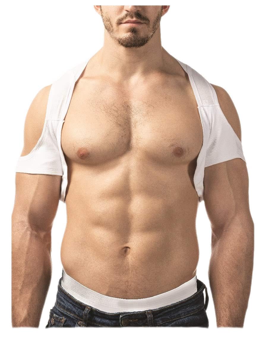 TopDry Underarm Sweat Pads Vest for Men – Men’s Invisible Sweatproof Undershirt