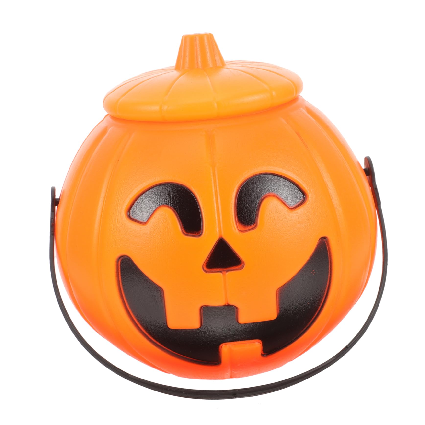 Milisten Halloween Pumpkin Candy Bucket Portable Snack Storage Container for Lightweight Festival Props for Trick Treating Halloween Parties with Lid