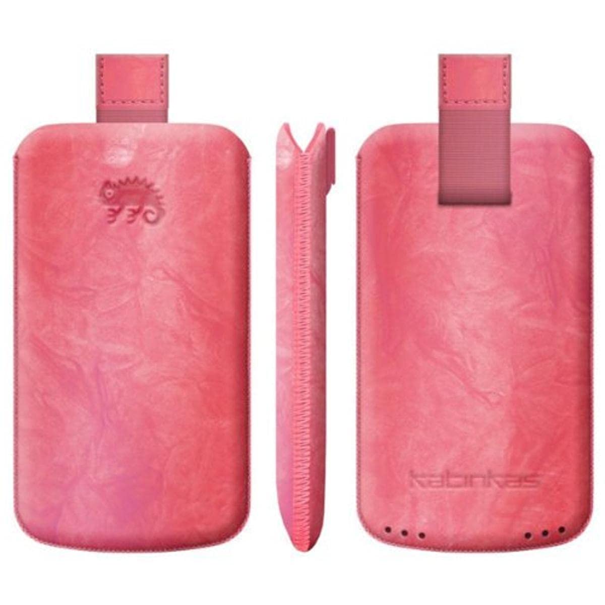 Premium Leather Case for Nokia E71 Washed - 1 Pack - Retail Packaging - Pink (401967)