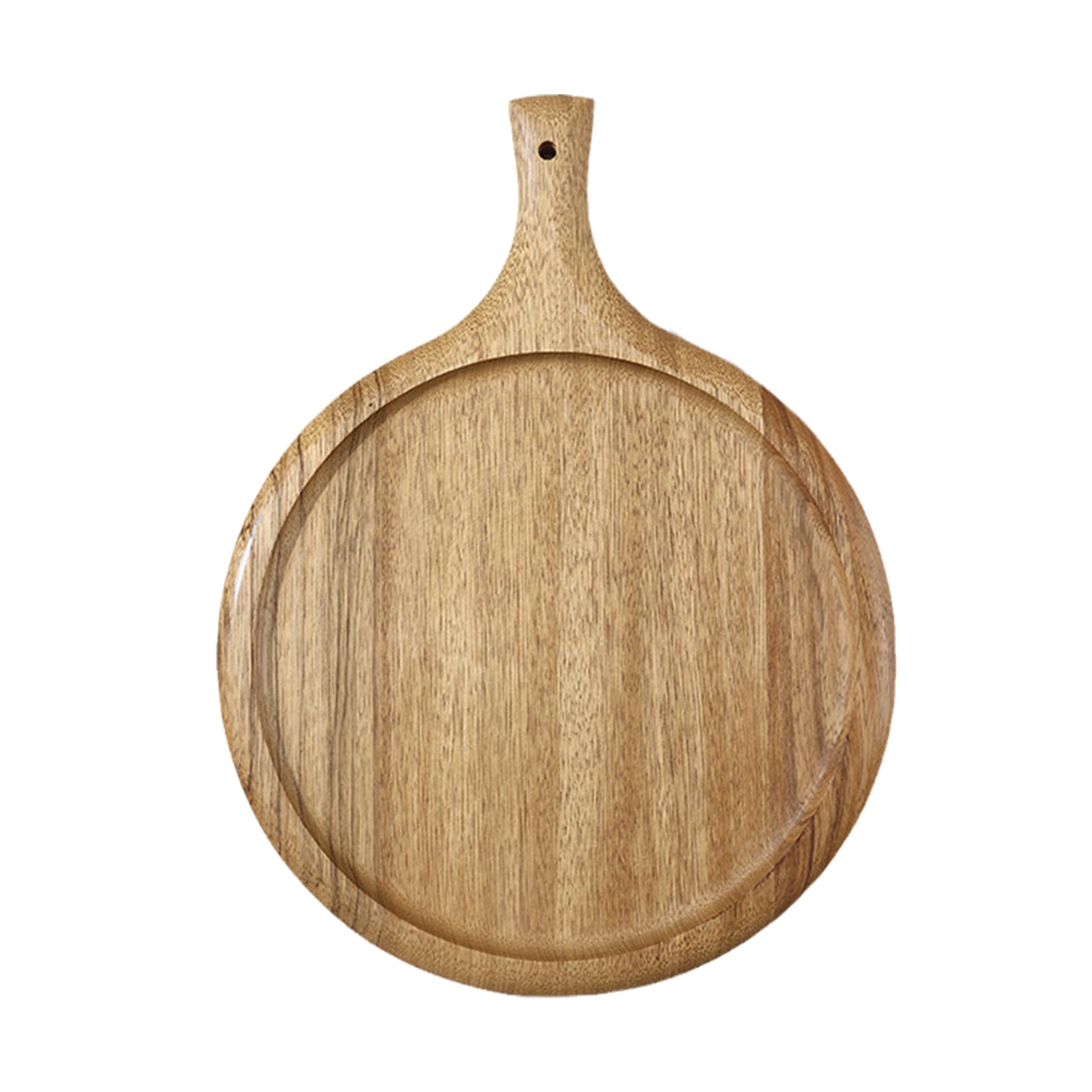 Solidna Drewniana Deska Do Krojenia Kuchenna Zagęszczona Deska Do Krojenia Z Uchwytami Drewniana Deska Do Serwowania Wędlin Deski Do Sera Z Drewna Do Grawerowania Ślubne,（Brown-40 * 30Cm）