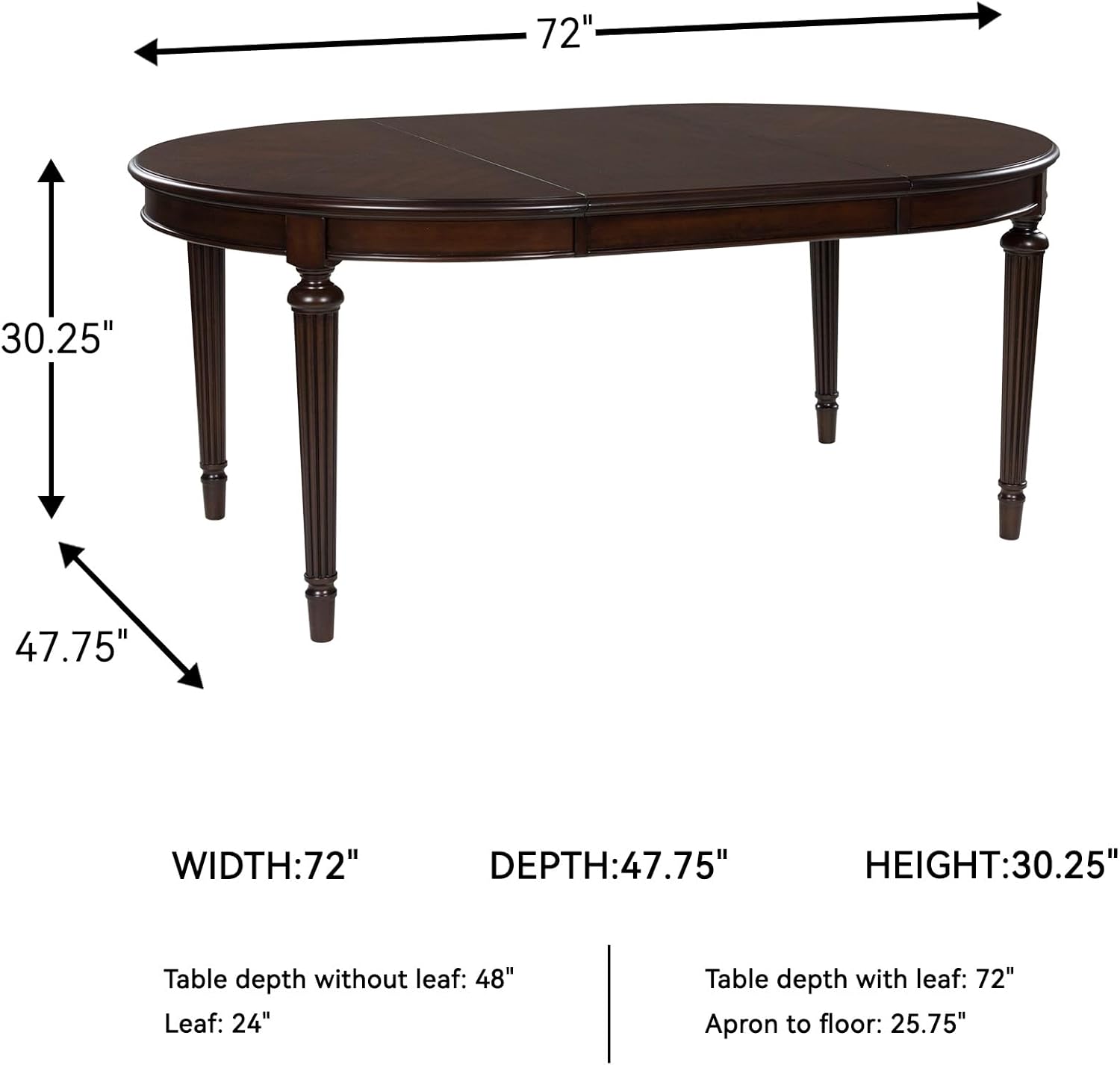Signature Design by Ashley Lavinton Classic Dining Extension Table, Dark Brown