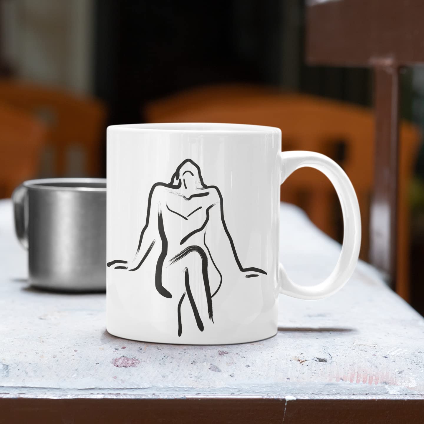 Simantika Printed Sublimation Ceramic Coffee Mug with Handle I Microwave Safe I Hot & Cold Beverages I Best Gifts for Men, Women, Birthday, Wedding, etc. I Boho Style – 325ml (Bold)