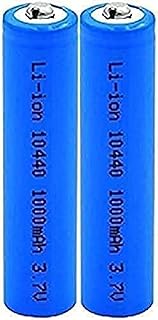 Aa Lithium Batteries3.7v Volt 1000mah 10440 Lithium Ion Lithium Li-Ion Batteries Replacement Cells for Electric Shavers,2pcs