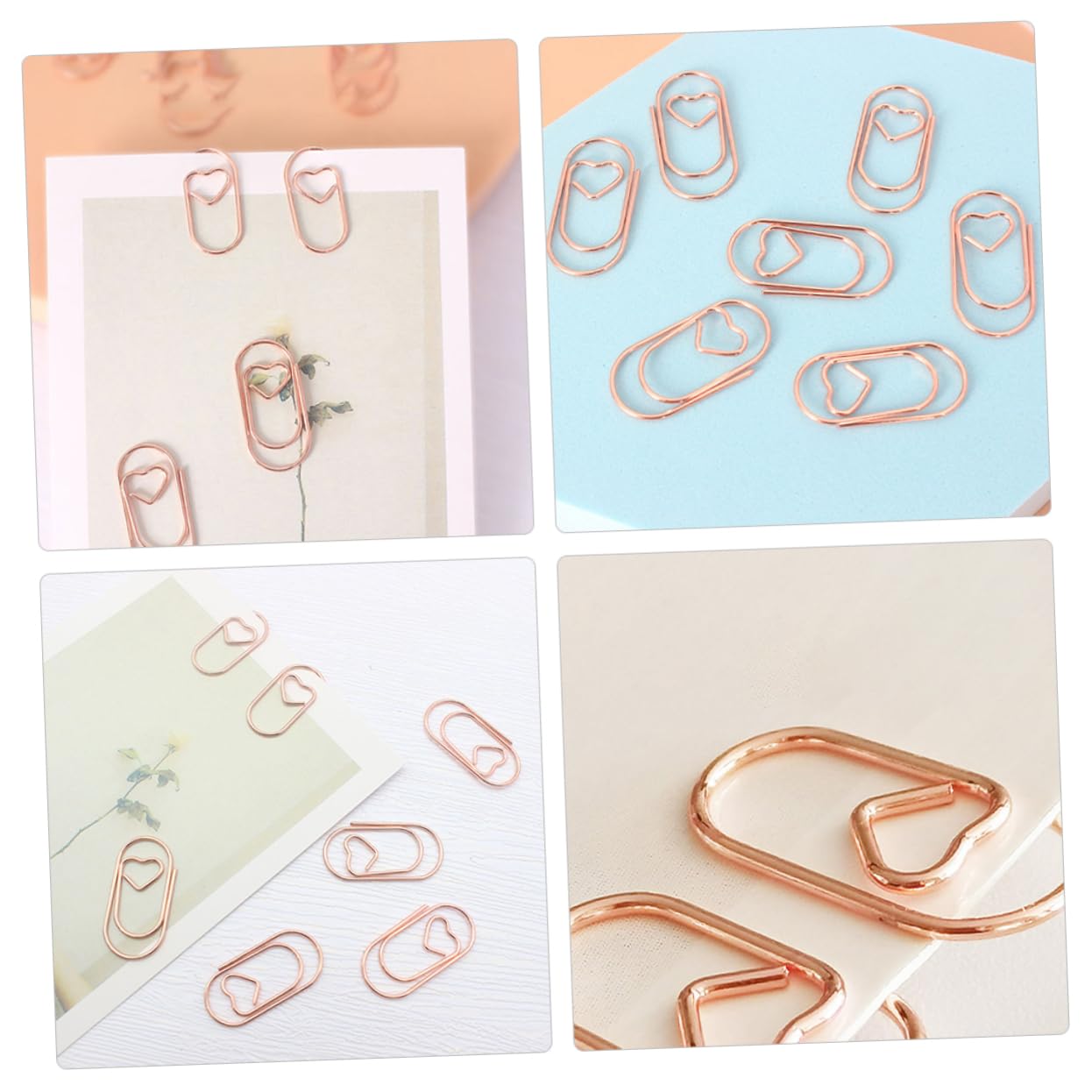 5 Set Graffette Metallo Clip Per Carta E Divertenti Per Ufficio Scuola E Eventi Resistente E Facile Usare Confezione 200 Pezzi * 5