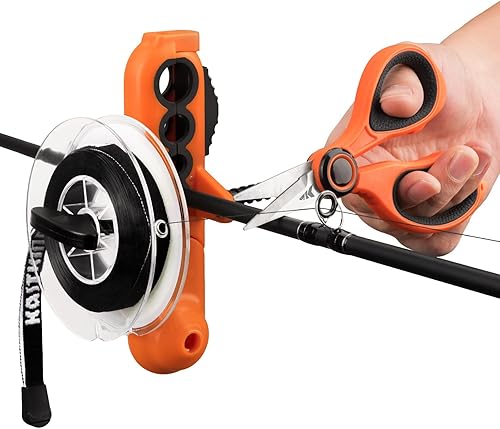 KastKing Carrete patentado de línea de radio, herramienta compacta de carrete de línea de pesca para carretes giratorios y carretes de fundición,