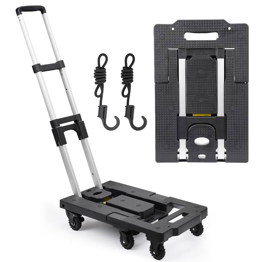 【未組み立て新品】TEPROBO 折りたたみ式台車　46×72cm 未組み立て新品】TEPROBO 折りたたみ式台車46×72cm