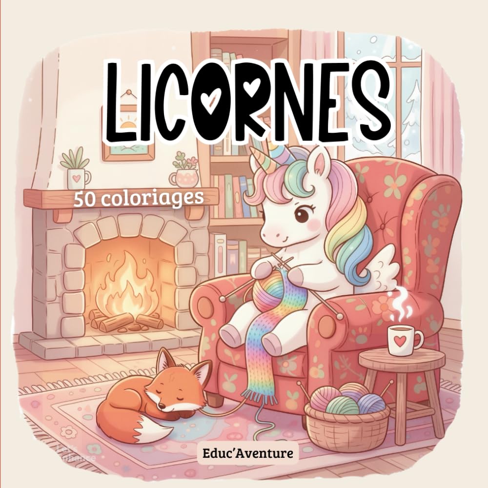 Licornes. 50 coloriages uniques. De 6 à 99 ans.: Une licorne qui bronze, qui tricote ou qui fait de la trottinette ? Ici, tout est possible ! ... coloriages magiques et pleins de surprises !