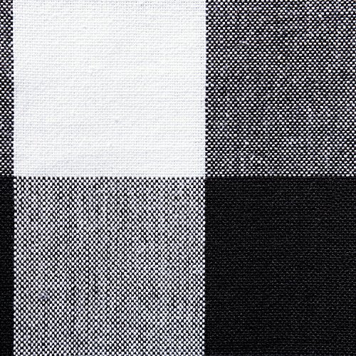 Dii Buffalo Check Collection, Classic Farmhouse Table Runner, 14X108", Black & White #TOP1