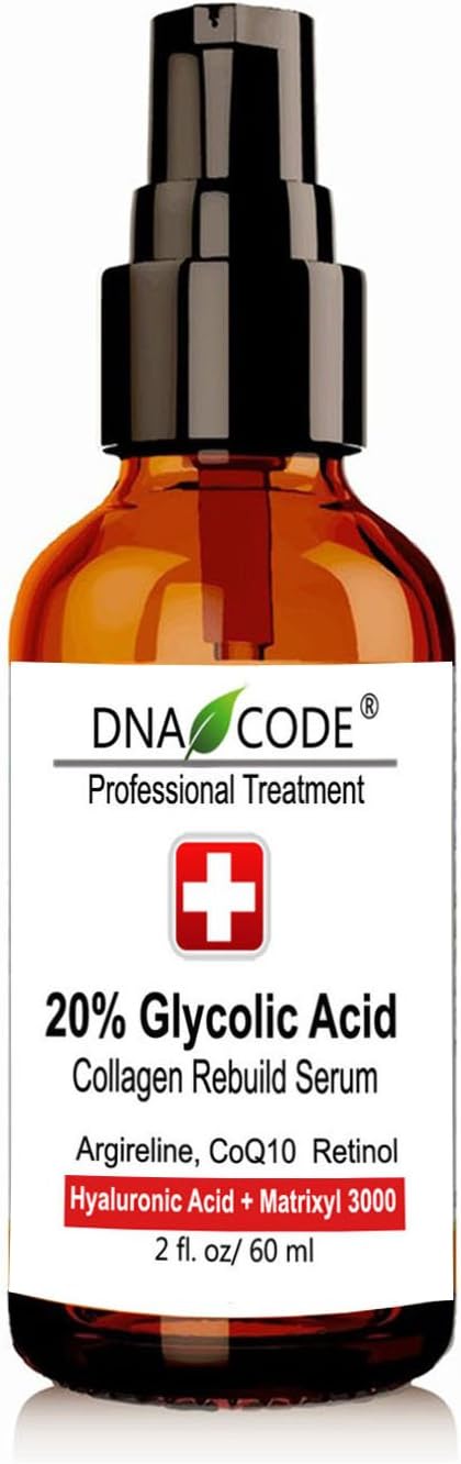 DNA Code®- 20% Glycolic Acid Complex Collagen Rebuild Serum w/Argireline,Matrixyl 3000, CoQ10