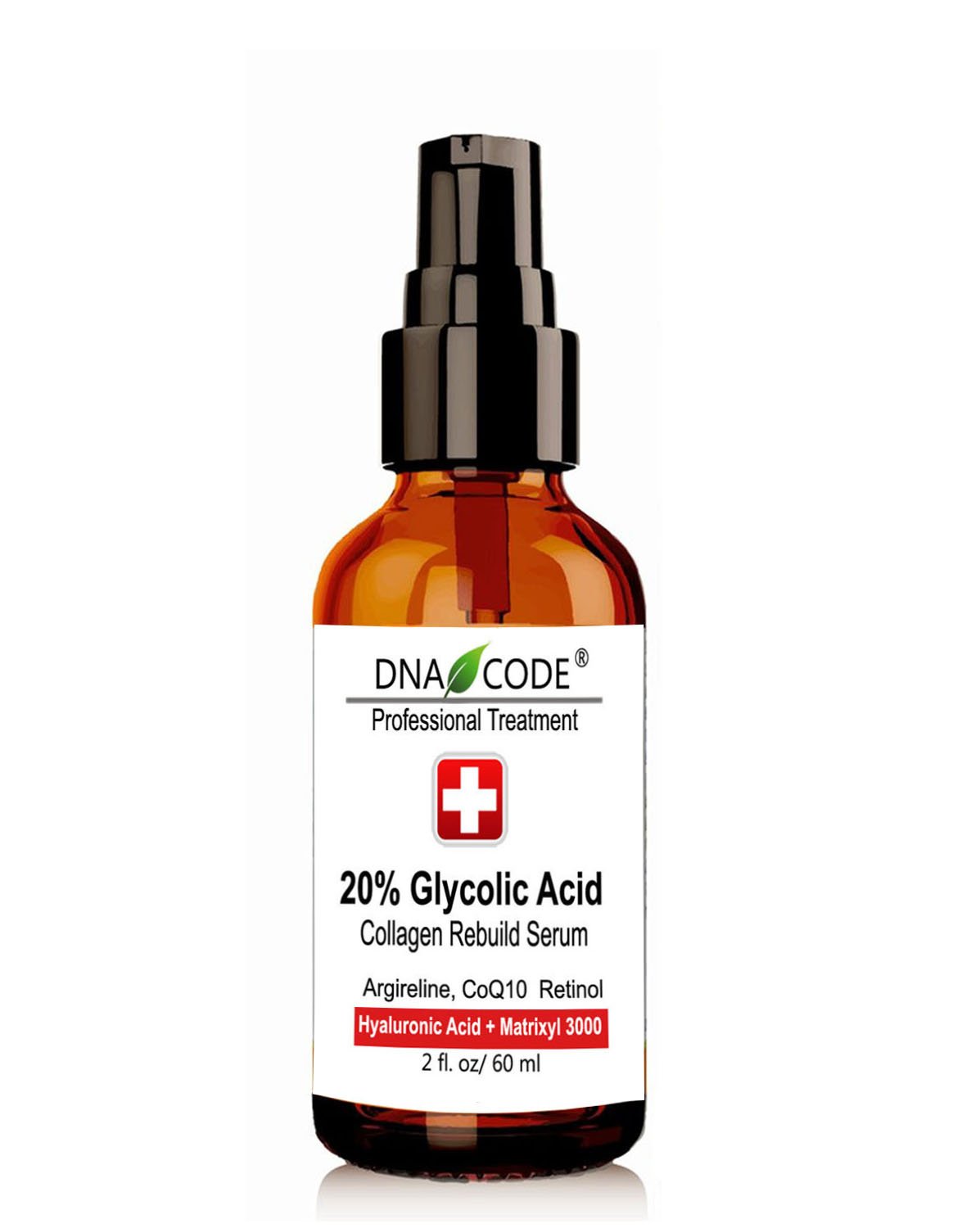 DNA Code®- 20% Glycolic Acid Complex Collagen Rebuild Serum w/Argireline,Matrixyl 3000, CoQ10