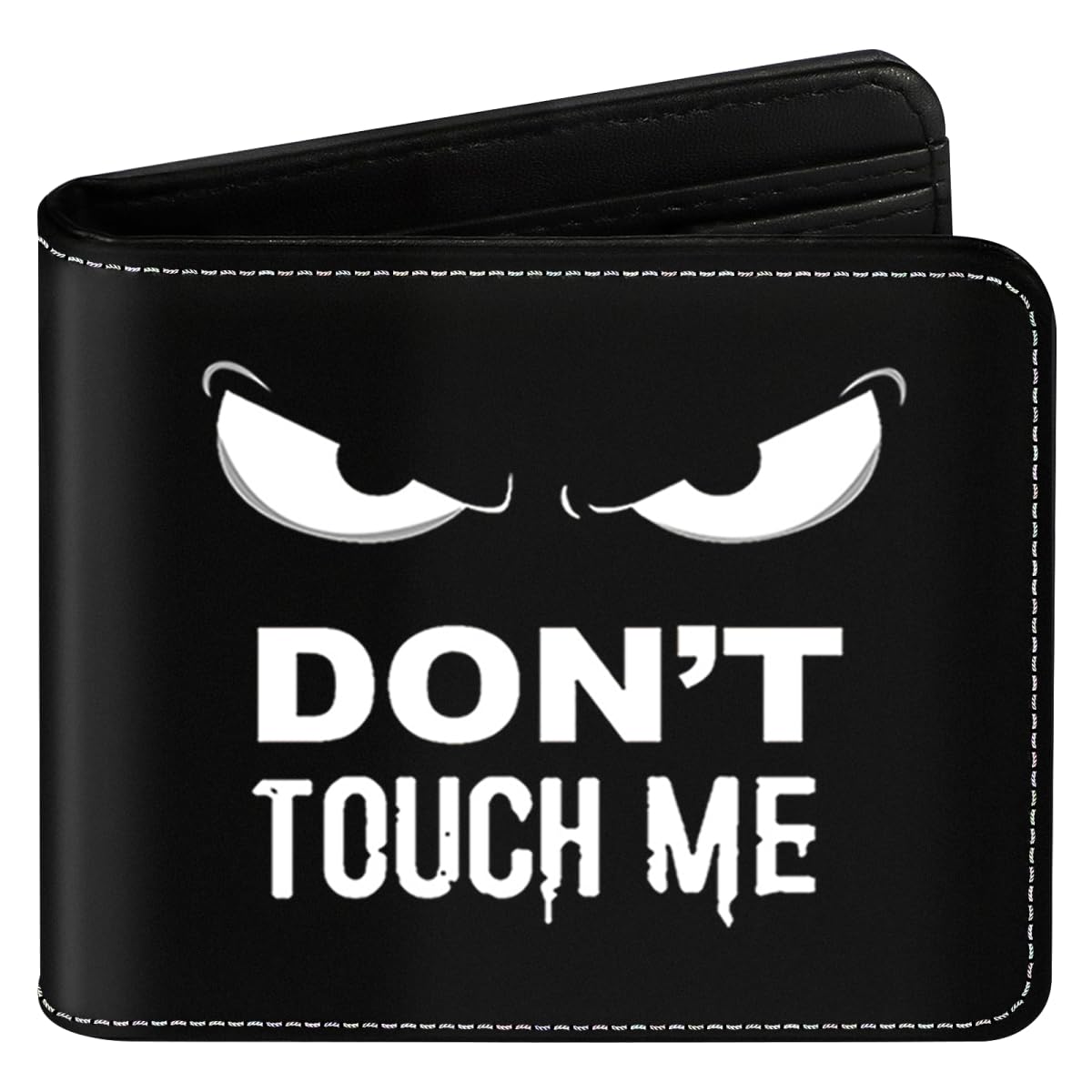 Teen Boys Cool Wallet Funny Leather Wallets Credit Id Card Cash Holder Black Rfid Blocking Zipper Cute Kawaii Aesthetic Wallets With Coin Pocket Id