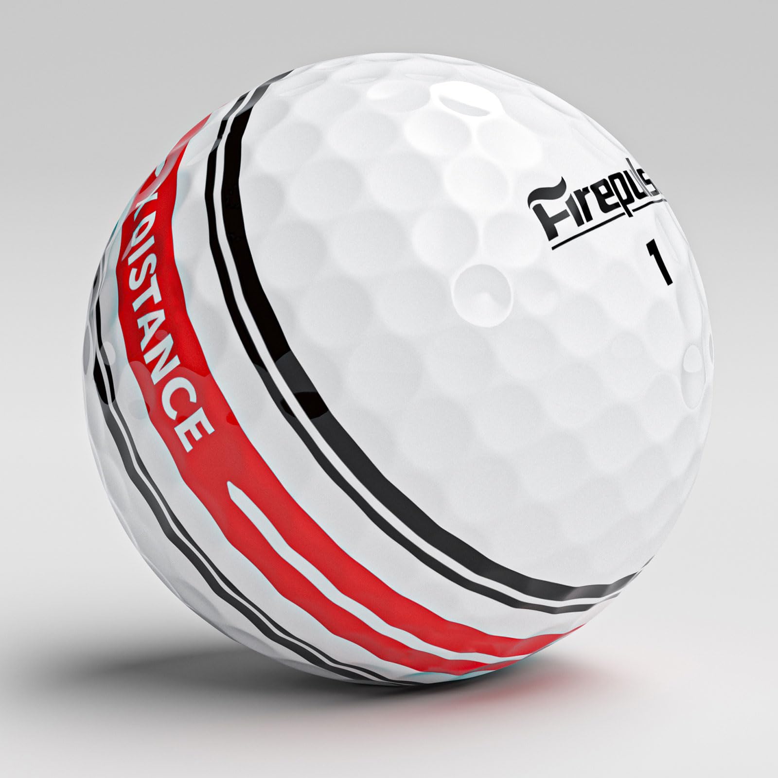 FIREPULSE X Distance Golfball, 72 Stück (6Dutzend) + X weiche, fluoreszierende matte Golfbälle, 12 Stück (1Dutzend), 2-teilige Konstruktion, Surlyn-Abdeckung, 360° Spurausrichtung