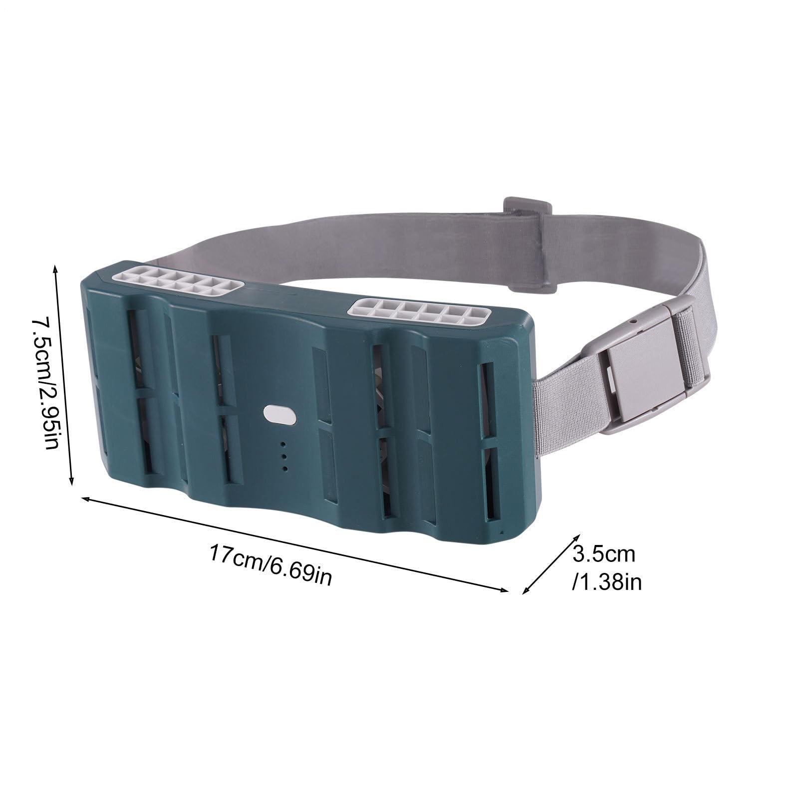 Ventilatore portatile ricaricabile | Ventilatore portatile con clip sulla cintura | Doppio circolatore d'aria ricaricabile a 3 velocità per viaggi all'aperto campeggio lavoro uomini donne