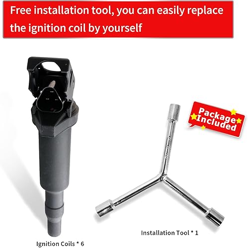 Miniatura 5 de MACAX Juego de 6 bobinas de encendido UF592 C1638 compatibles con BMW 325Ci 328i 330Ci 335i 525i 528i 530i 535i 545i 745Li X3 X5 M5 M6 Z4 Mini