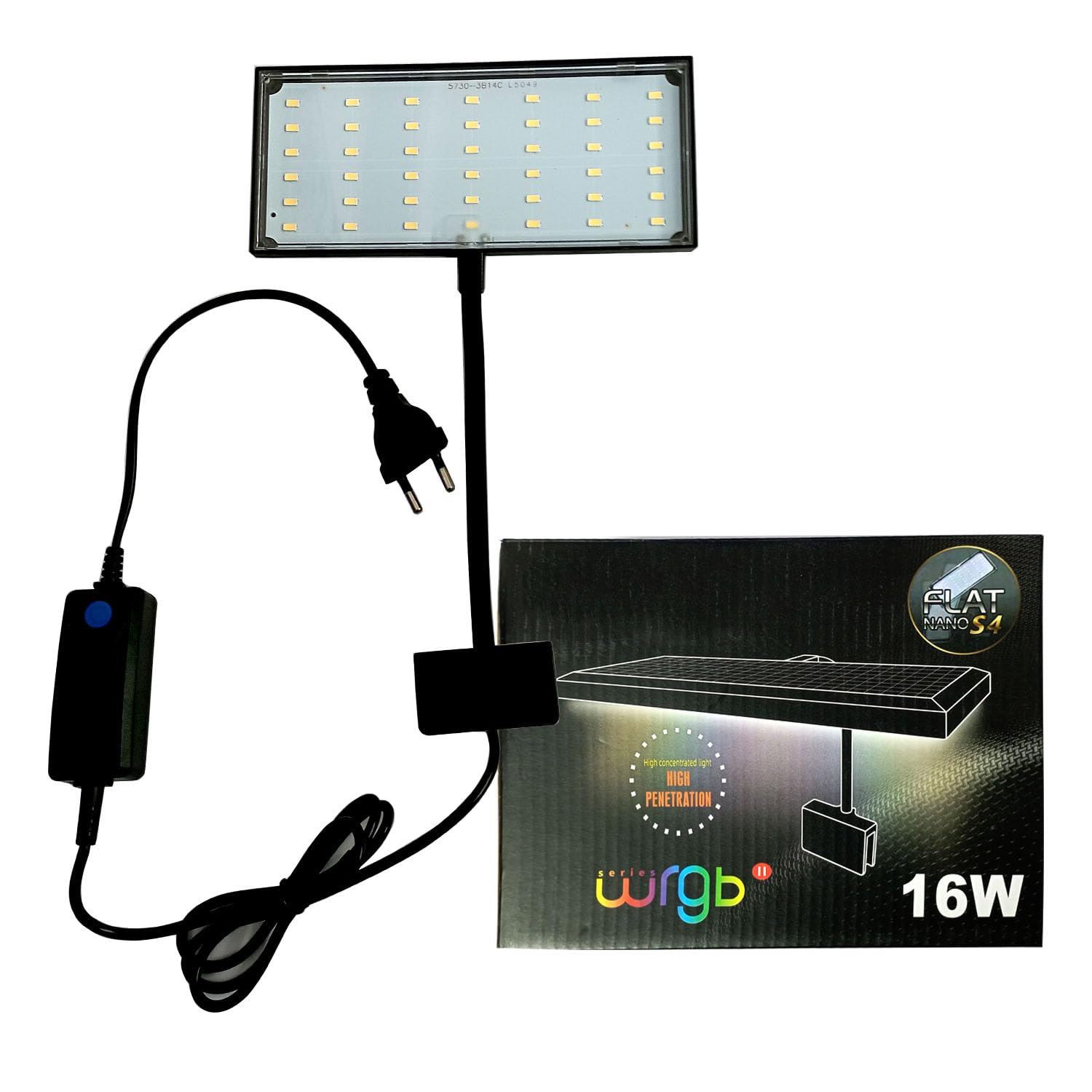 JAINSONS PET PRODUCTS Aquarium Flat Nano Clip On Led Light - Full Spectrum Fish Tank Plant White Light, Clamp Led Light Suitable for 10mm Thickness Glass Aquarium (White, 16WATT-Flat Nano S4) (B0D7M87PMR) Amazon Price History, Amazon Price Tracker