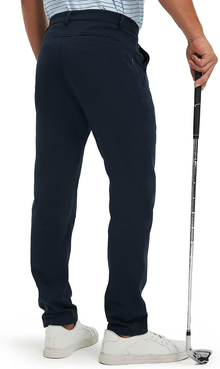 M MAELREG Golf Pants Men Classic Fit 30"/32"/34" Lightweight 5 Pockets Casual Trousers Moisture Wicking Mens Dress Pants