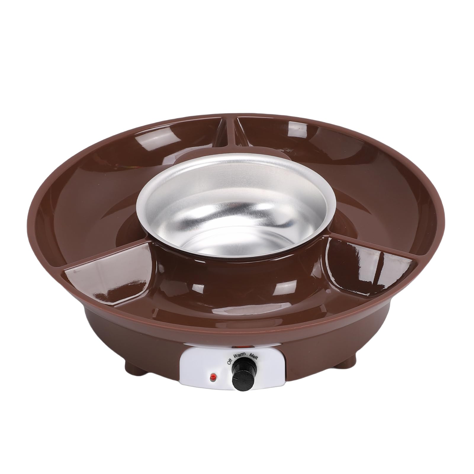 Fockety Pentola Elettrica Per Fonduta Di Cioccolato, Ciotola Per Fondere In Acciaio Inossidabile Per Formaggio Al Cioccolato, Con Design Separato E Parti Rimovibili, Per Feste, Serate, (Spina