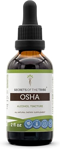 Secrets of the Tribe Extracto líquido de alcohol OSHA cultivado responsablemente OSHA (Ligusticum porteri) raíz seca (2 onzas líquidas)