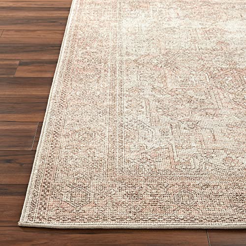 Livabliss x Becki Owens Margot Medallion Area Rug , 6'7" x 9', Dusty Coral4
