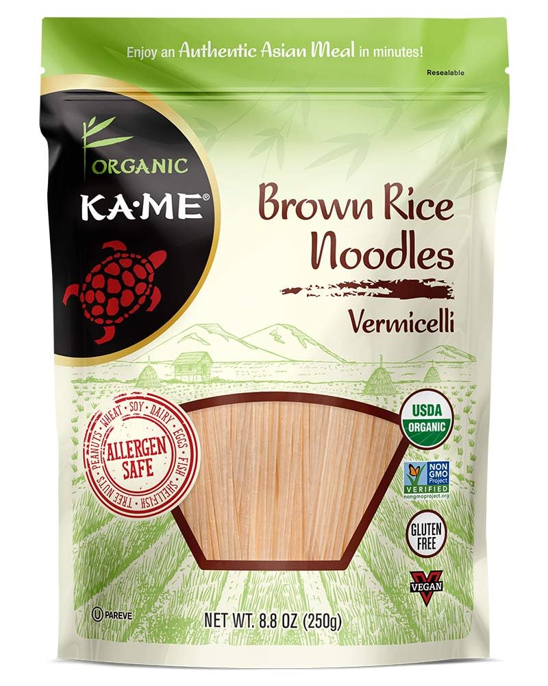 Amazon.com: KA-ME Organic Brown Rice Vermicelli Glass Noodles - Gluten ...