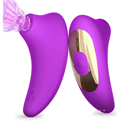 Sucking Vibrator Sex Toys - Rose Sucker Vibrators with 10 Suction & Vibrating Modes for Clitoral Nipple Anal Stimulation, Adult Sex Toy for Women Female or Couples Pleasure