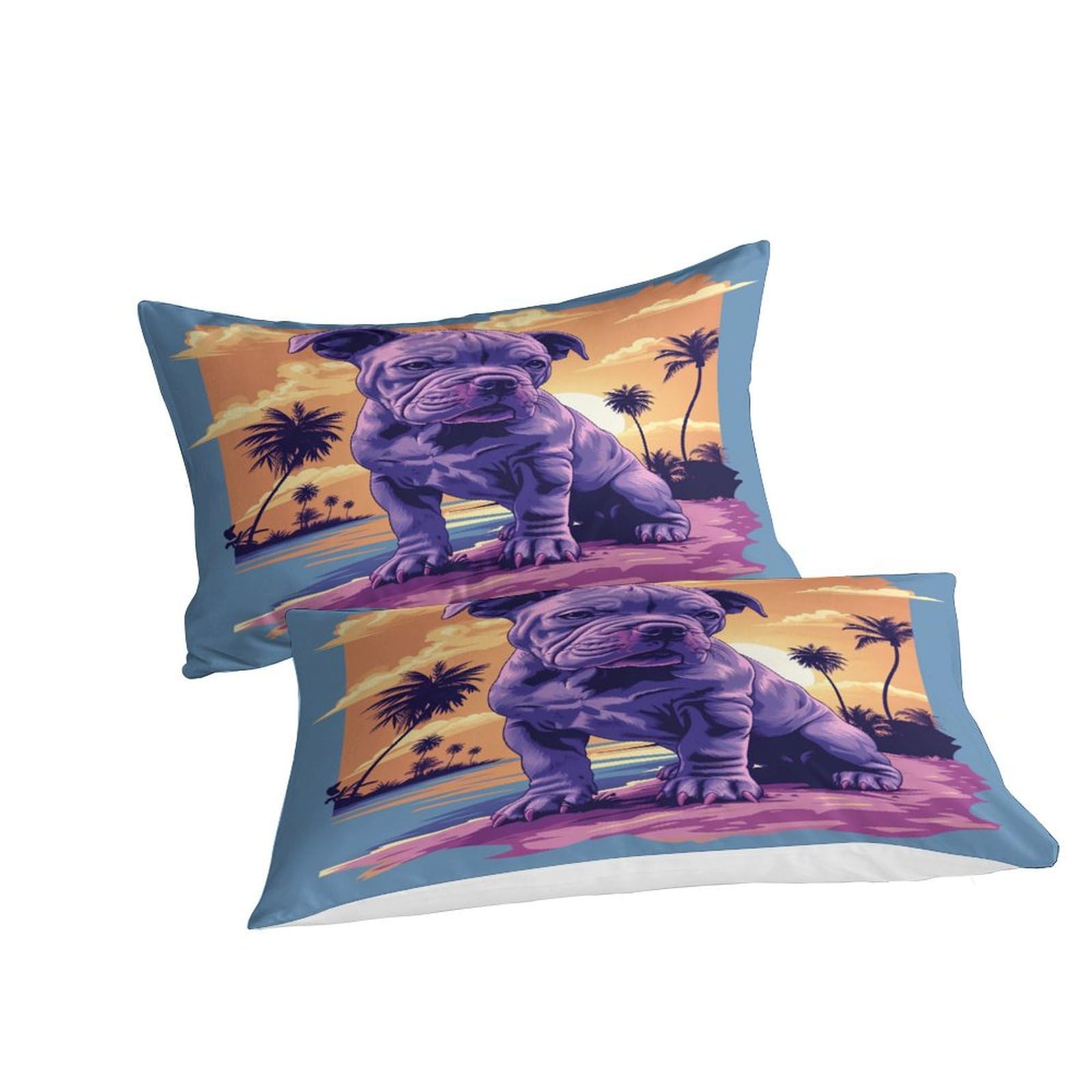 Stampato in 3D Bulldog francese Copertina Stampata Microfibra Disegnata Biancheria Da Letto Ipoallergenico Con 2 Federe,Double（200x200cm）, Per Adolescenti E Adulti