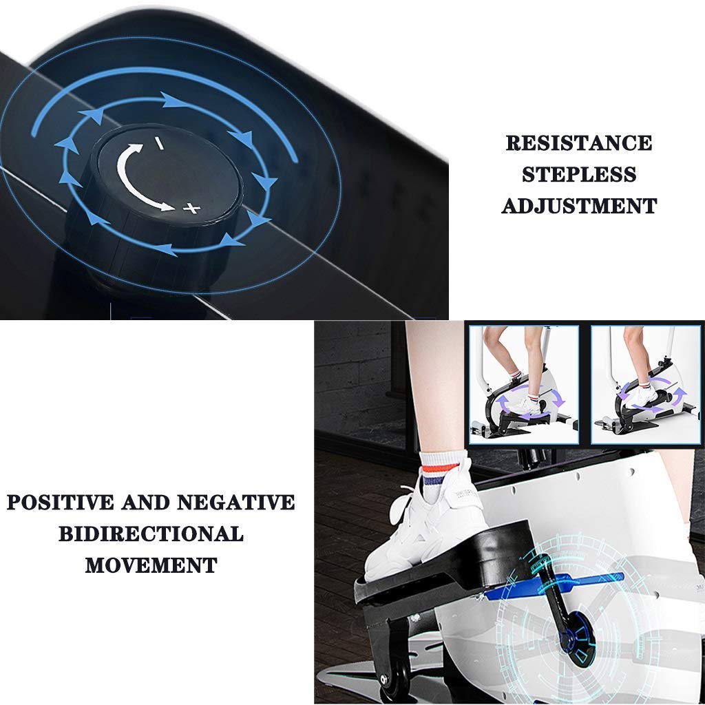 Amazon | ステッパーエアロバイク階段昇降マシン高さ調整可能な楕円形